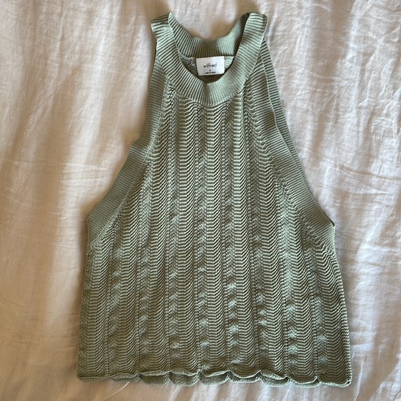 Wilfred Aritzia knit crop top - Picture 1 of 5